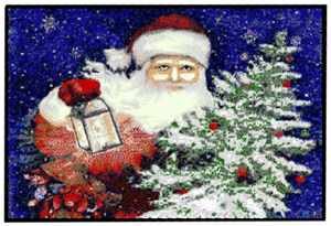 Santa Claus Christmas Mats